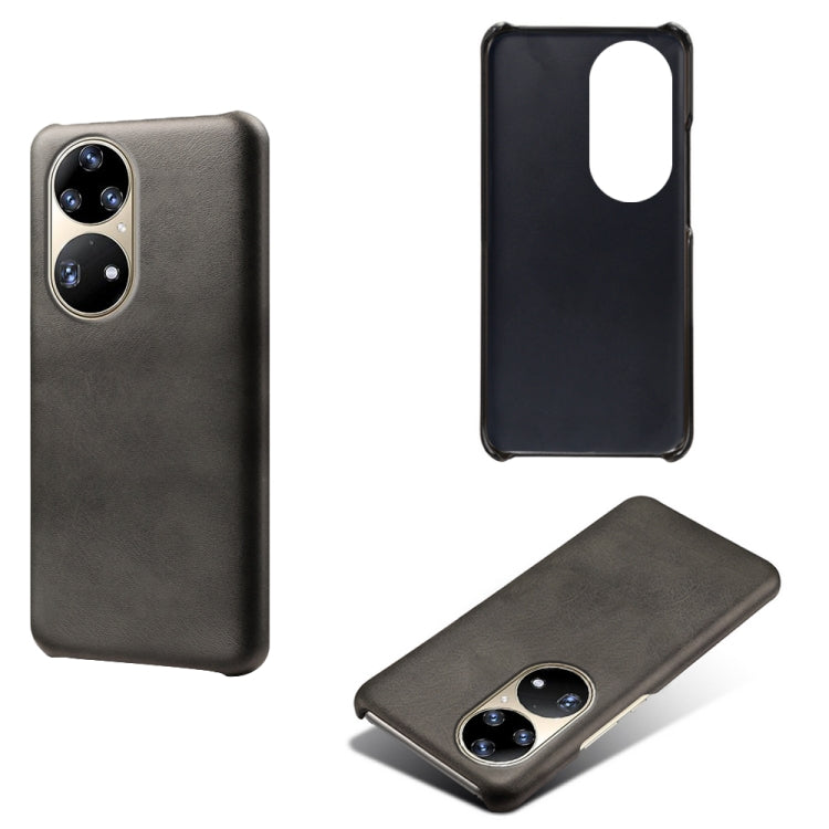 For Huawei P50 Pro Calf Texture PC + PU Phone Case