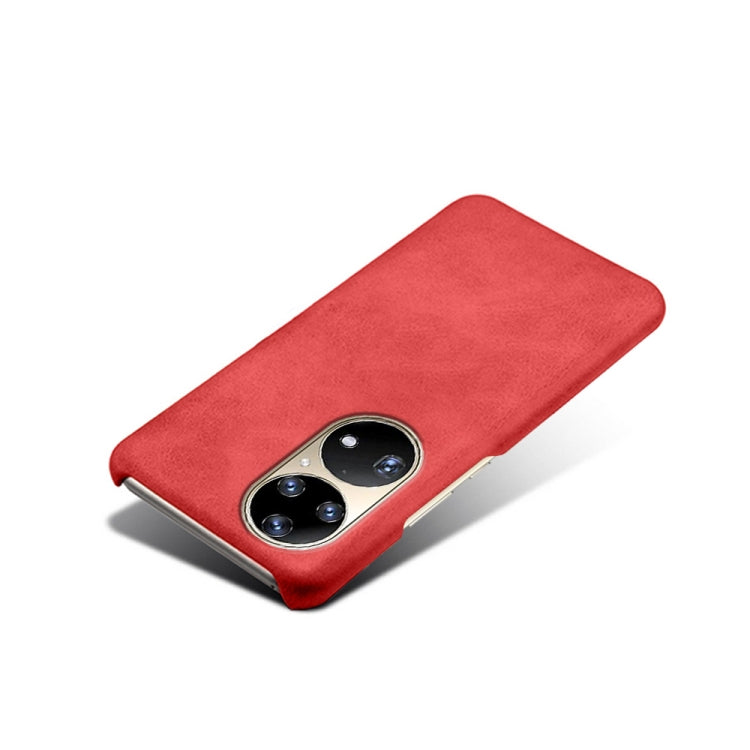 For Huawei P50 Pro Calf Texture PC + PU Phone Case