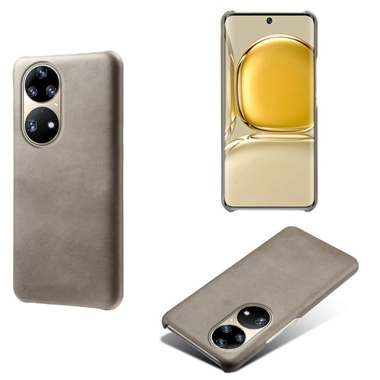 For Huawei P50 Pro Calf Texture PC + PU Phone Case