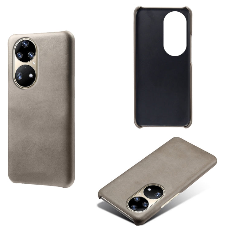 For Huawei P50 Pro Calf Texture PC + PU Phone Case