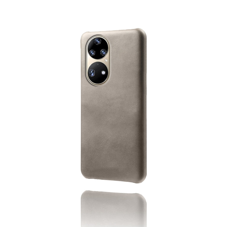 For Huawei P50 Pro Calf Texture PC + PU Phone Case