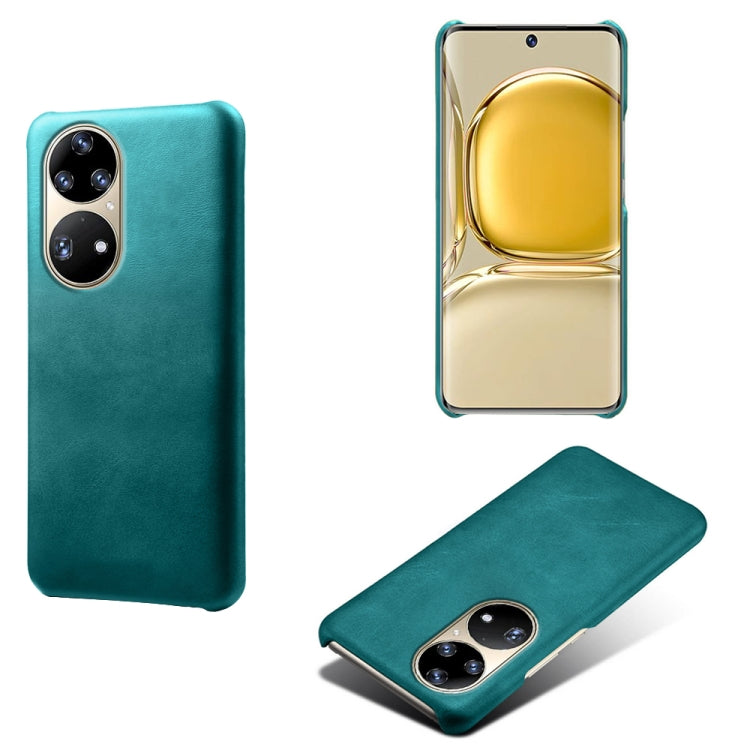 For Huawei P50 Pro Calf Texture PC + PU Phone Case