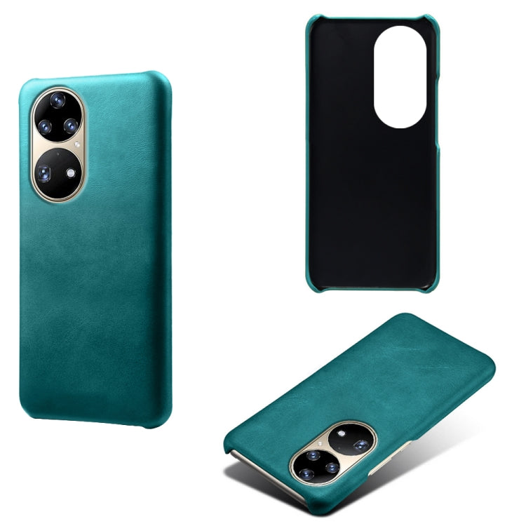 For Huawei P50 Pro Calf Texture PC + PU Phone Case