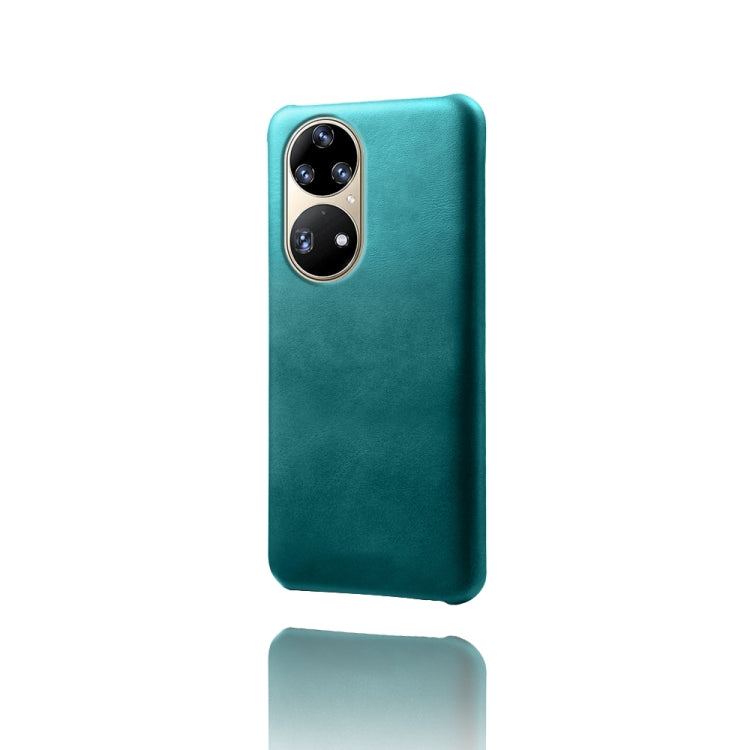 For Huawei P50 Pro Calf Texture PC + PU Phone Case