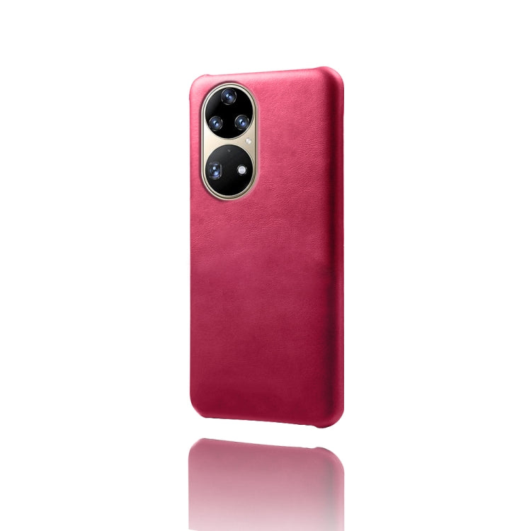 For Huawei P50 Pro Calf Texture PC + PU Phone Case