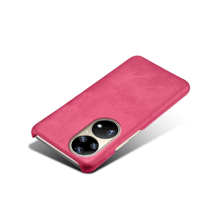 For Huawei P50 Pro Calf Texture PC + PU Phone Case