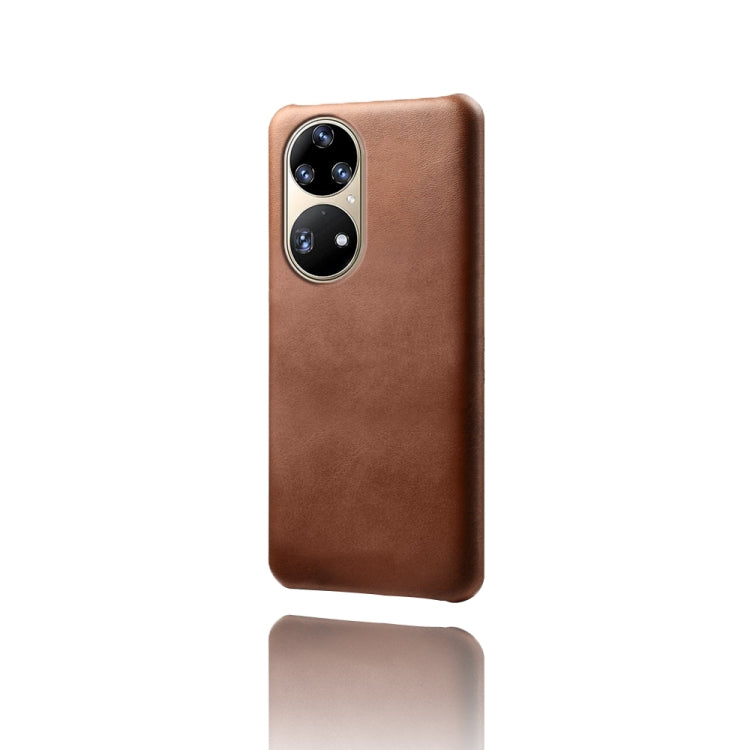 For Huawei P50 Pro Calf Texture PC + PU Phone Case
