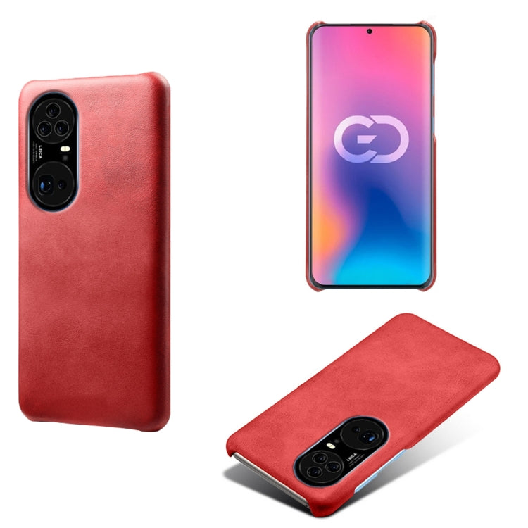 For Huawei P50 Pro+ Calf Texture PC + PU Phone Case