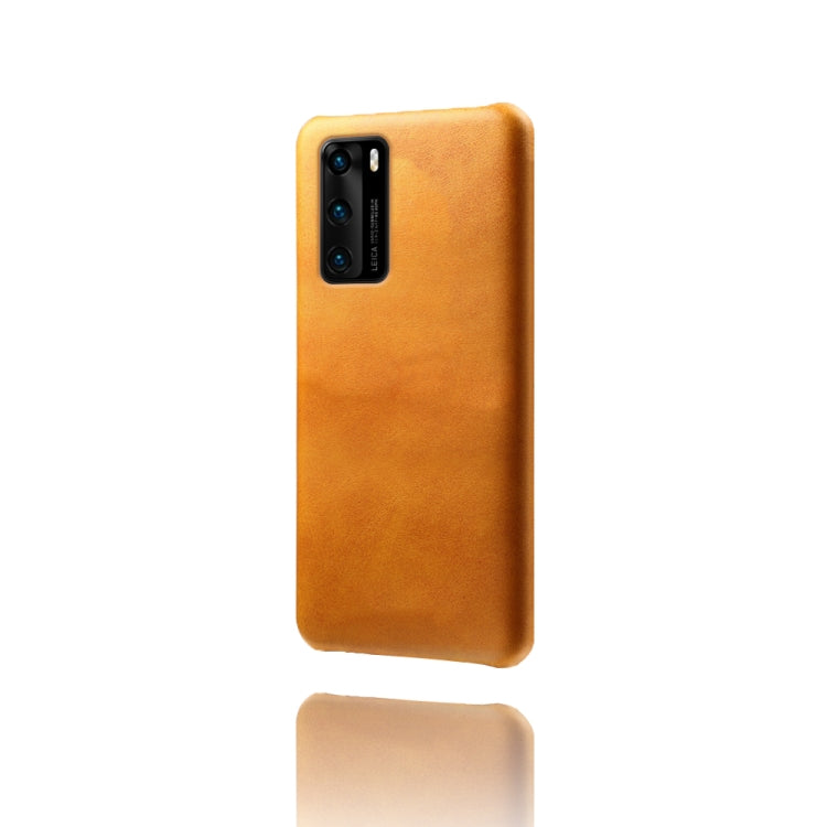 For Huawei P40 Calf Texture PC + PU Phone Case