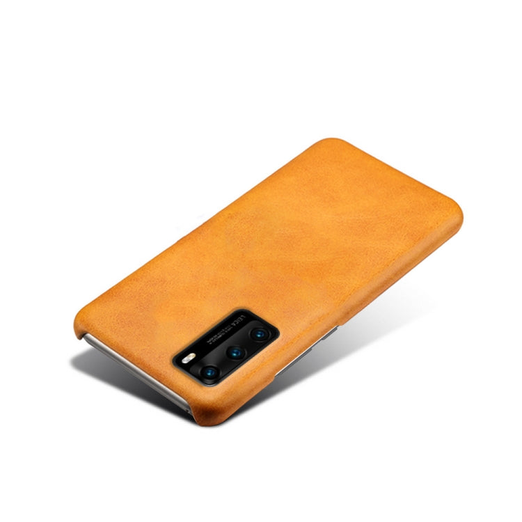 For Huawei P40 Calf Texture PC + PU Phone Case