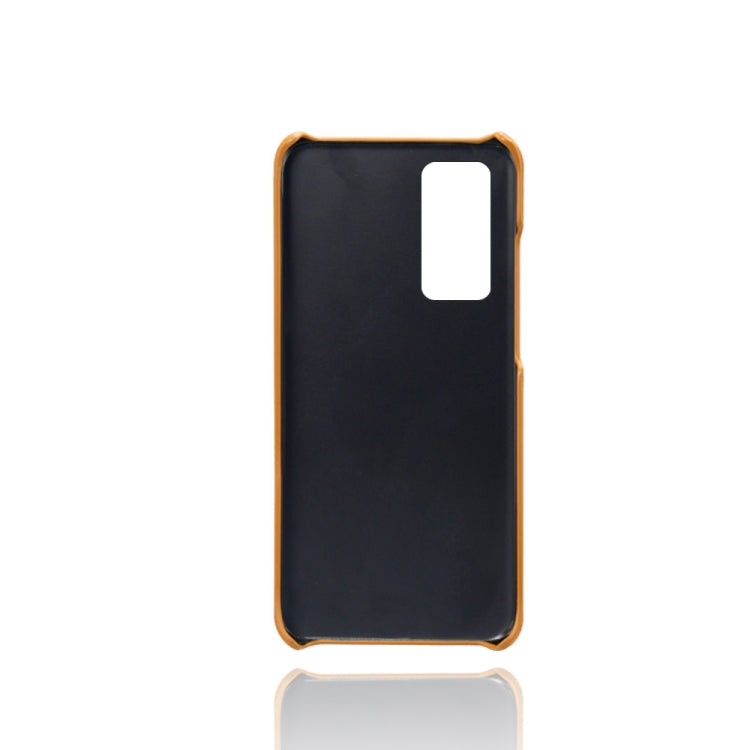 For Huawei P40 Calf Texture PC + PU Phone Case