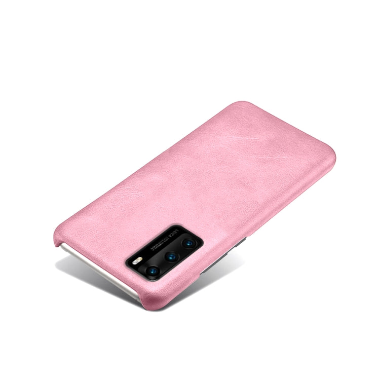 For Huawei P40 Calf Texture PC + PU Phone Case