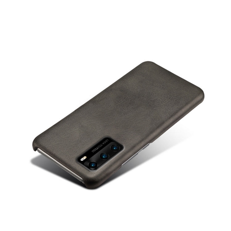 For Huawei P40 Calf Texture PC + PU Phone Case