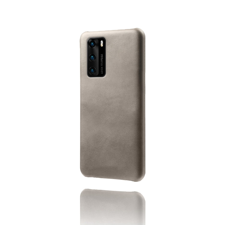 For Huawei P40 Calf Texture PC + PU Phone Case