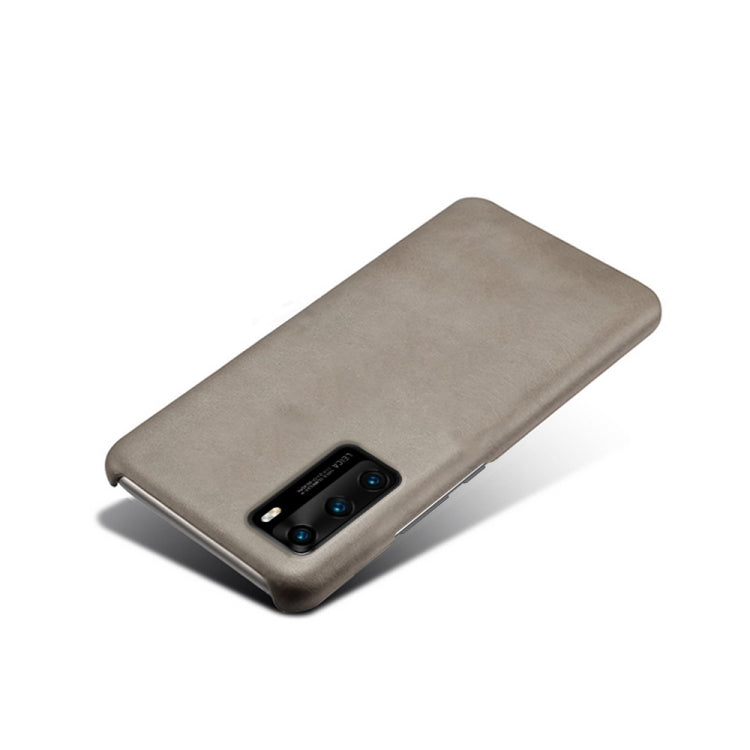 For Huawei P40 Calf Texture PC + PU Phone Case
