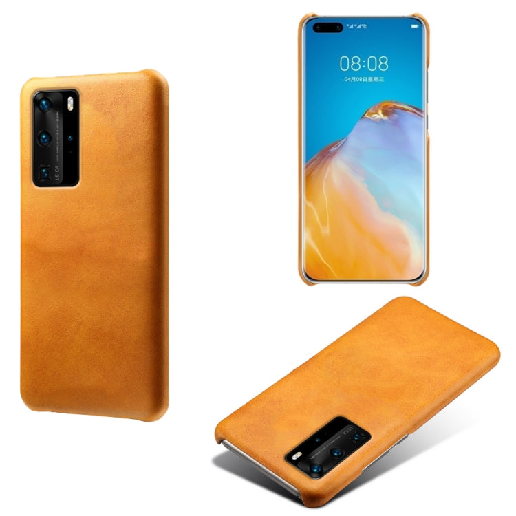 For Huawei P40 Pro Calf Texture PC + PU Phone Case
