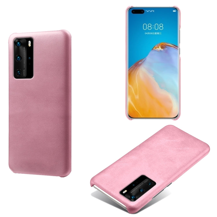 For Huawei P40 Pro Calf Texture PC + PU Phone Case