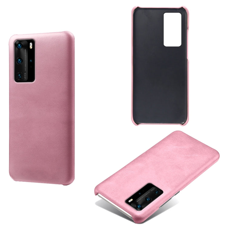 For Huawei P40 Pro Calf Texture PC + PU Phone Case