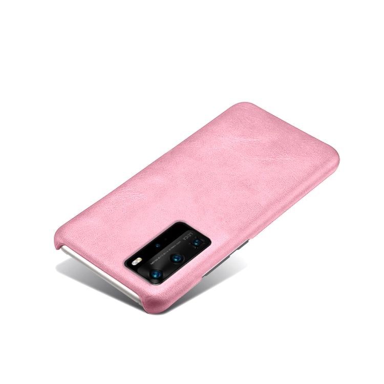 For Huawei P40 Pro Calf Texture PC + PU Phone Case