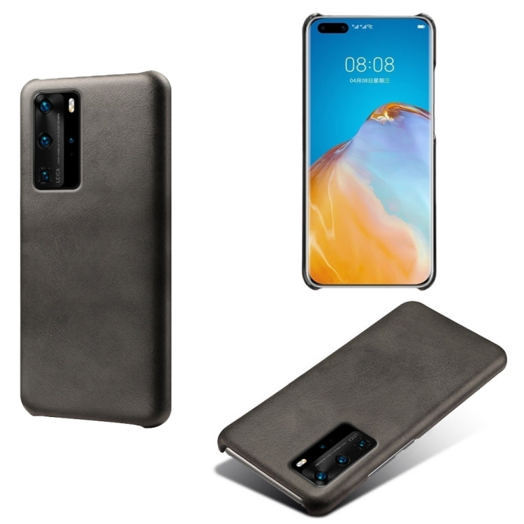 For Huawei P40 Pro Calf Texture PC + PU Phone Case