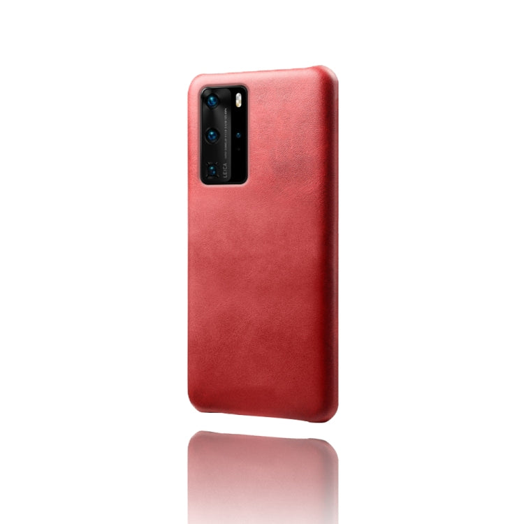 For Huawei P40 Pro Calf Texture PC + PU Phone Case