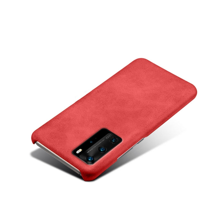 For Huawei P40 Pro Calf Texture PC + PU Phone Case