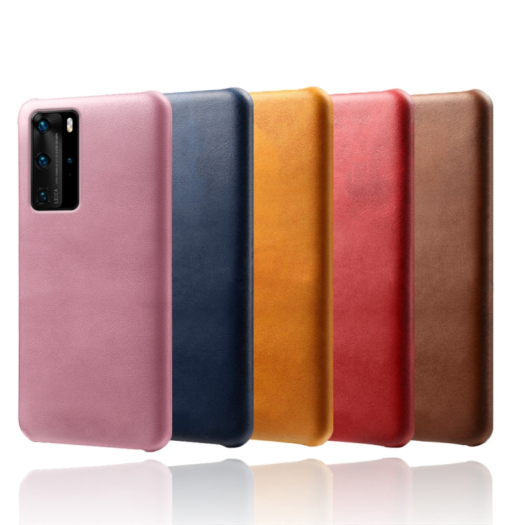 For Huawei P40 Pro Calf Texture PC + PU Phone Case