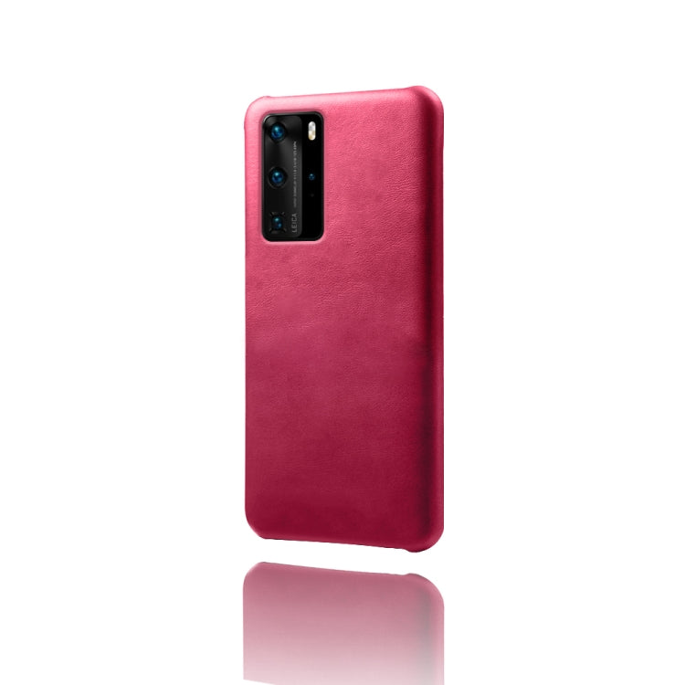 For Huawei P40 Pro Calf Texture PC + PU Phone Case