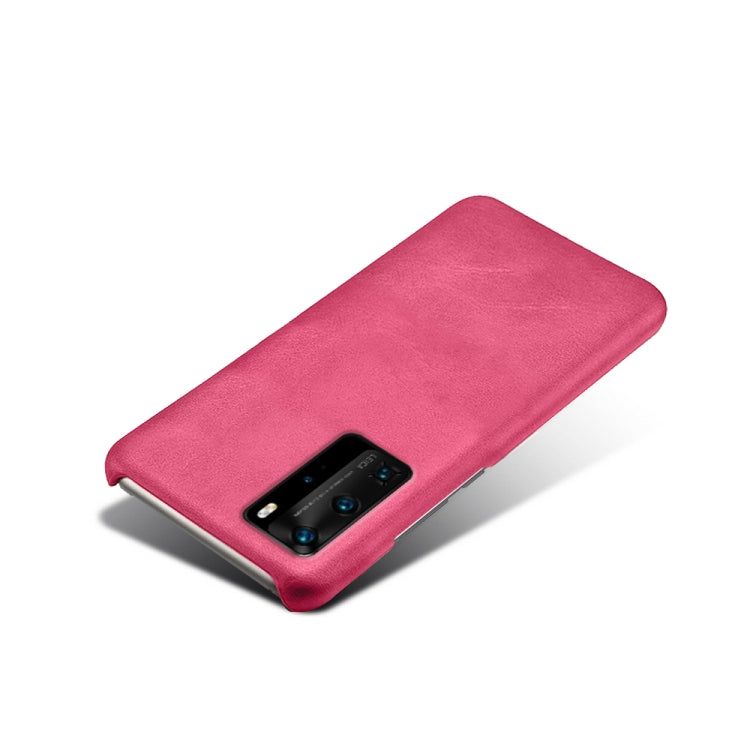 For Huawei P40 Pro Calf Texture PC + PU Phone Case