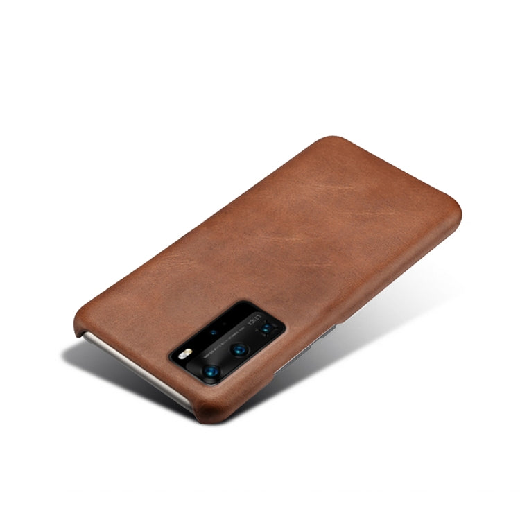 For Huawei P40 Pro Calf Texture PC + PU Phone Case
