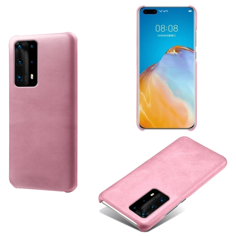 For Huawei P40 Pro+ Calf Texture PC + PU Phone Case