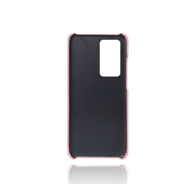For Huawei P40 Pro+ Calf Texture PC + PU Phone Case