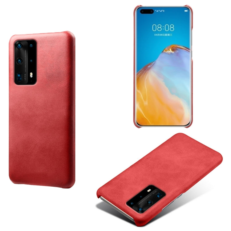 For Huawei P40 Pro+ Calf Texture PC + PU Phone Case