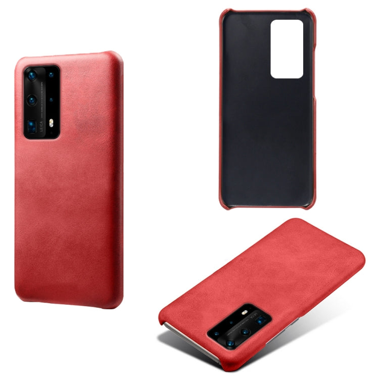 For Huawei P40 Pro+ Calf Texture PC + PU Phone Case