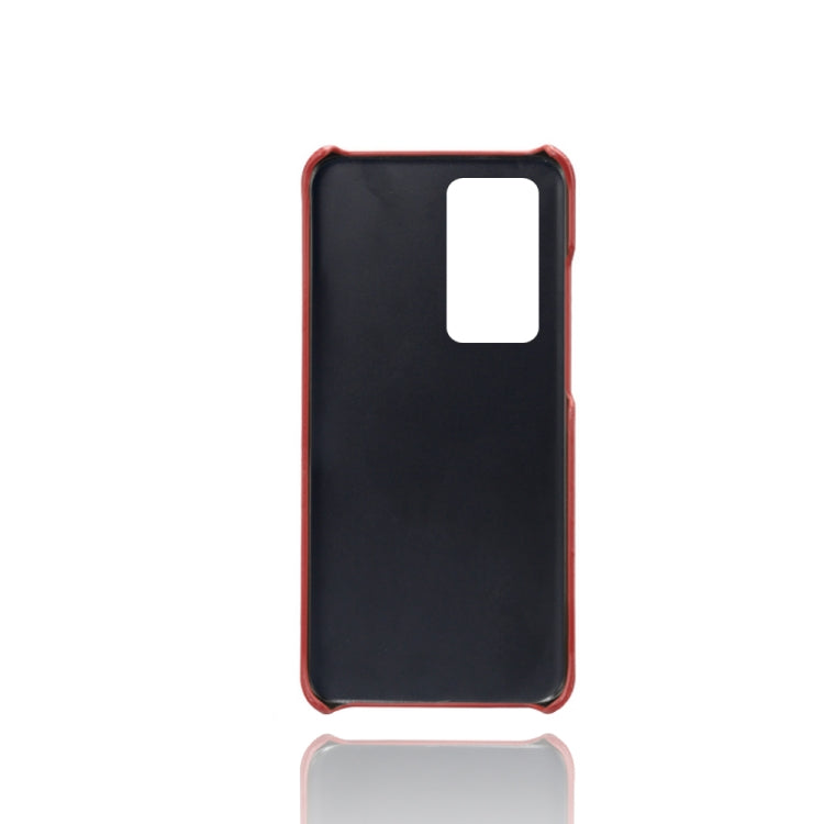 For Huawei P40 Pro+ Calf Texture PC + PU Phone Case