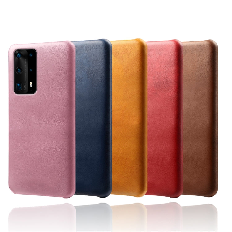 For Huawei P40 Pro+ Calf Texture PC + PU Phone Case