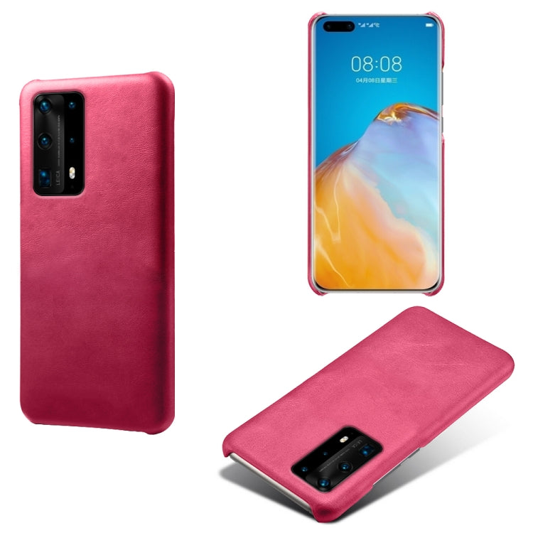 For Huawei P40 Pro+ Calf Texture PC + PU Phone Case