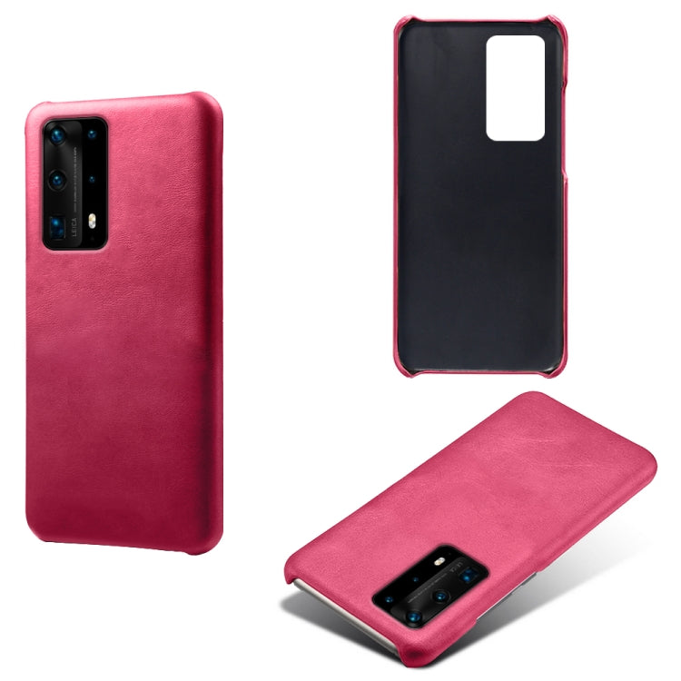For Huawei P40 Pro+ Calf Texture PC + PU Phone Case