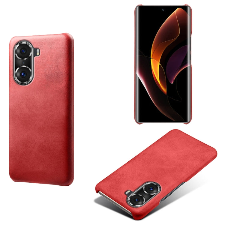 For Honor 60 Pro Calf Texture PC + PU Phone Case