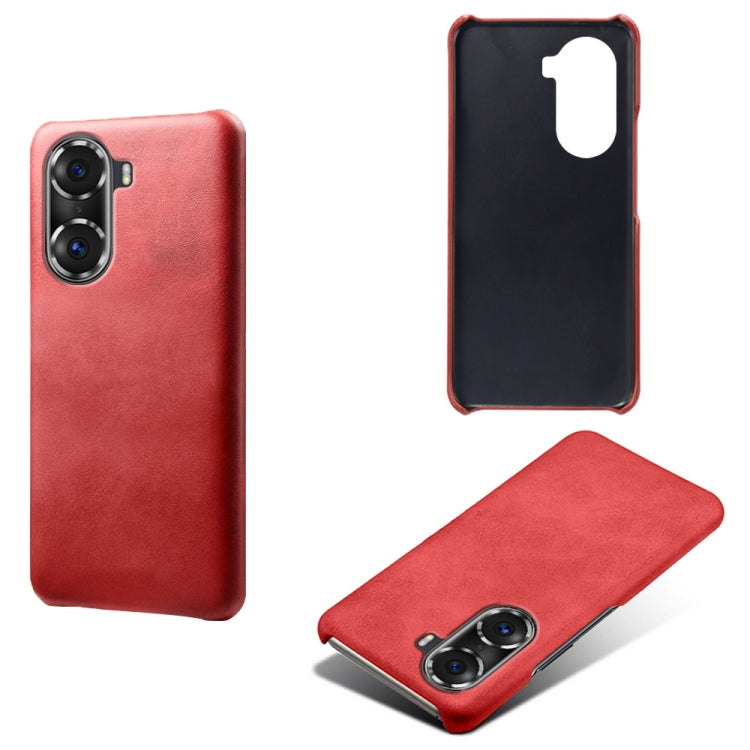 For Honor 60 Pro Calf Texture PC + PU Phone Case