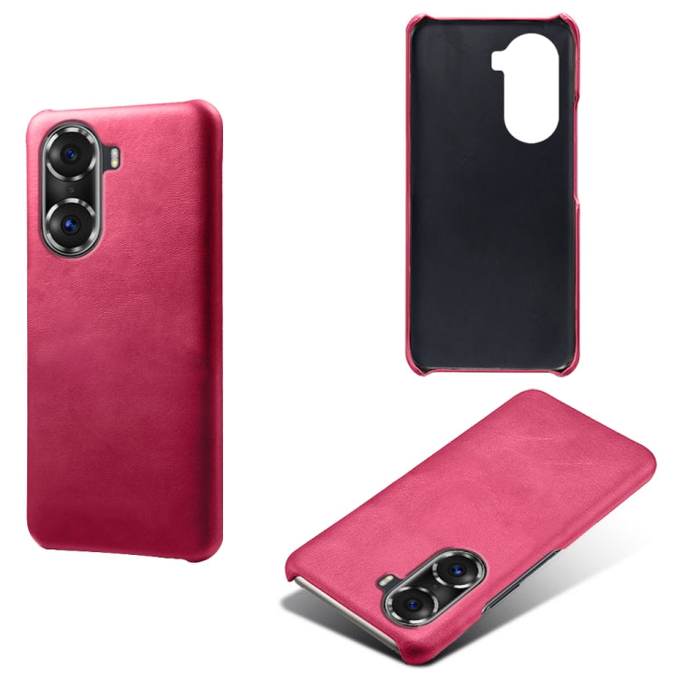 For Honor 60 Pro Calf Texture PC + PU Phone Case