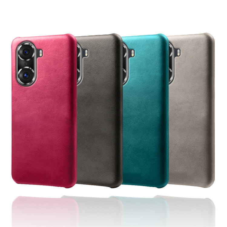 For Honor 60 Pro Calf Texture PC + PU Phone Case