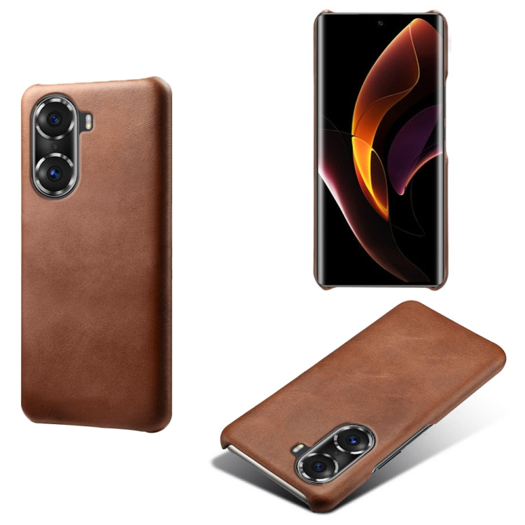For Honor 60 Pro Calf Texture PC + PU Phone Case
