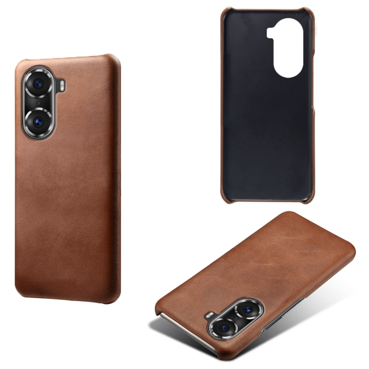 For Honor 60 Pro Calf Texture PC + PU Phone Case