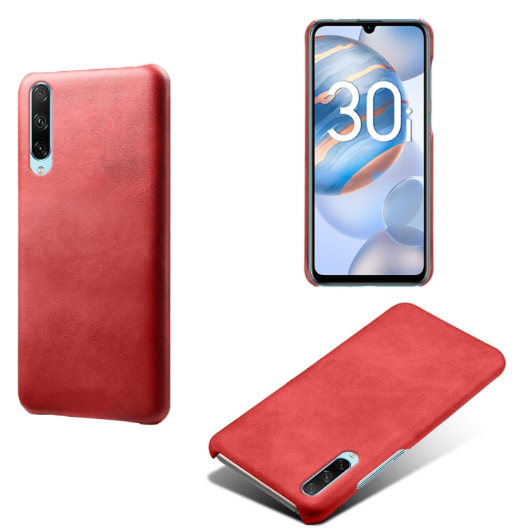 For Honor 30i Calf Texture PC + PU Phone Case
