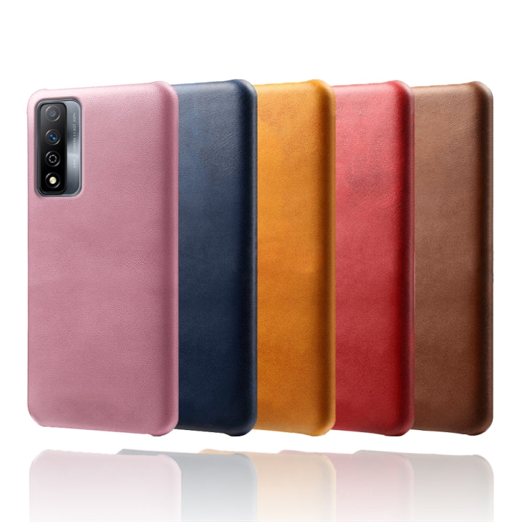 For Honor Play 5T Pro Calf Texture PC + PU Phone Case