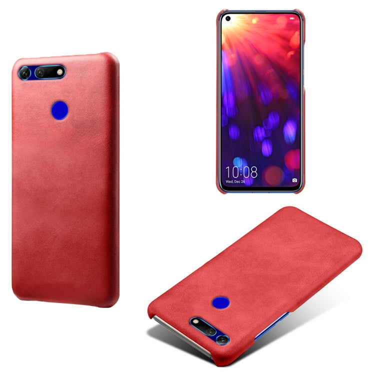 For Honor View 20 / V20 Calf Texture PC + PU Phone Case