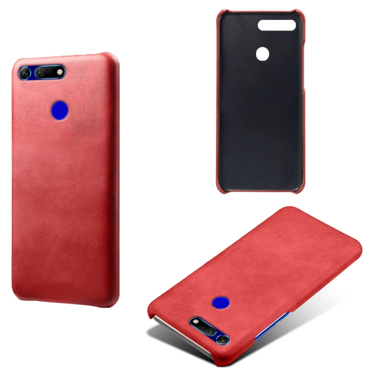 For Honor View 20 / V20 Calf Texture PC + PU Phone Case