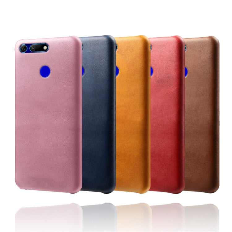 For Honor View 20 / V20 Calf Texture PC + PU Phone Case