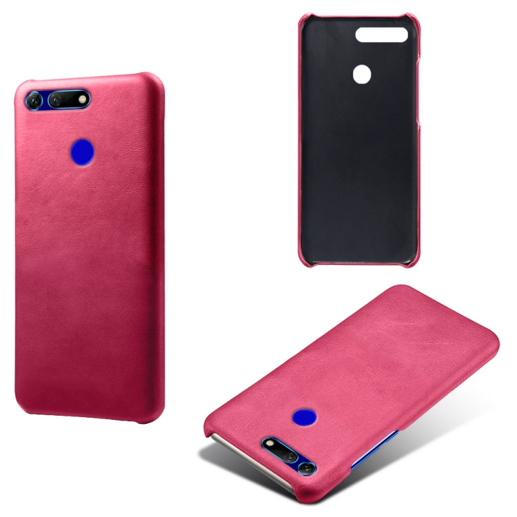 For Honor View 20 / V20 Calf Texture PC + PU Phone Case